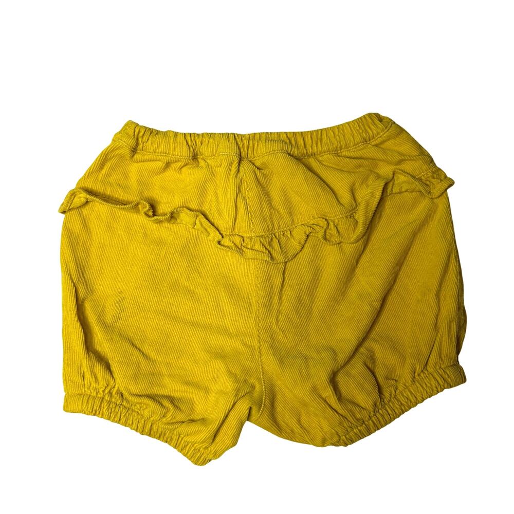 Baby Boden Mustard Yellow Ruffled Bubble Shorts 12-18M